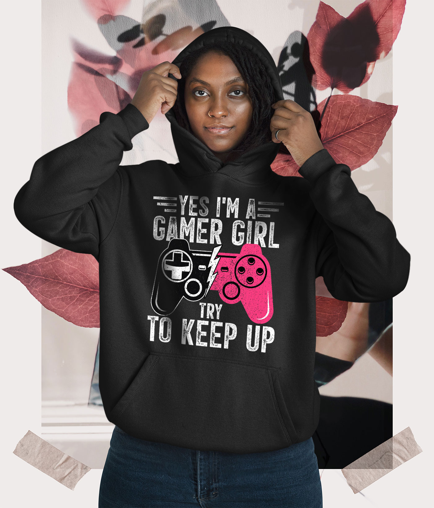 Women’s Fashion Hoodie – Yes I’m A Gamer Girl Funny Video Gamer Gaming ...